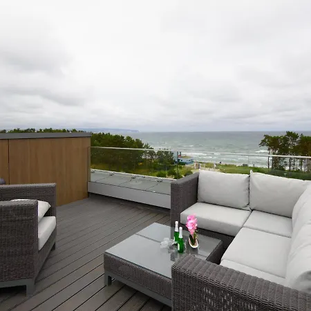 Duenenresidenz Prora - Skysuite Mit Freiem Meerblick, Dachterrasse Und Balkon Np-502 Binz Exterior photo